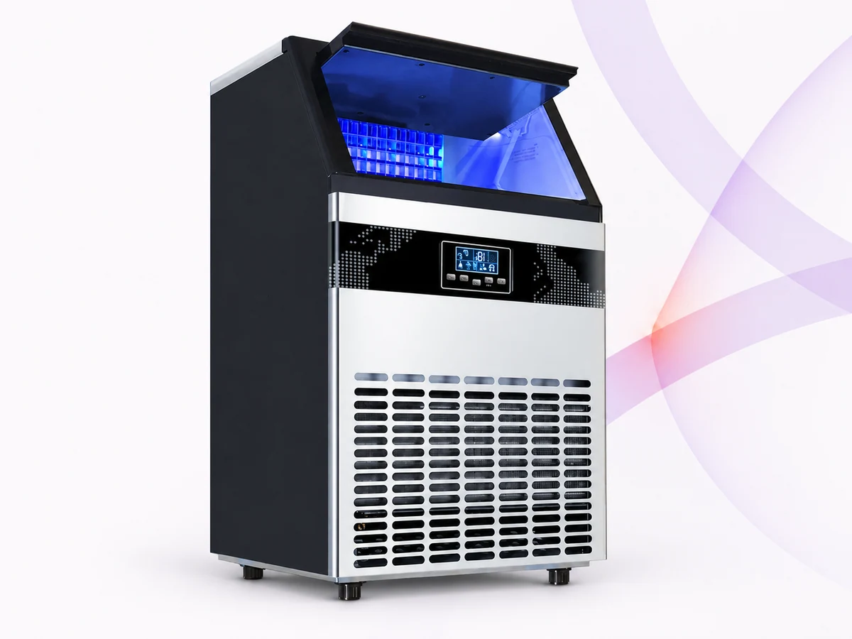 آلة تجارية لصنع مكعبات الثلج — HZB-100FA