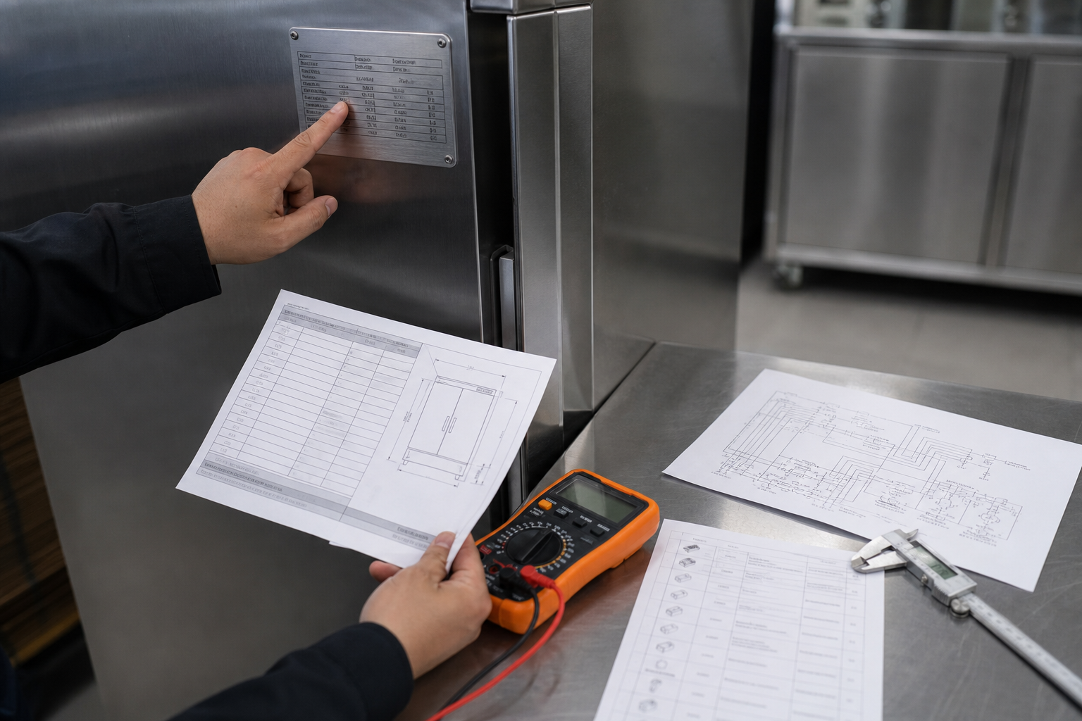 Illustrative DDNZ-commissioned image: the exact model plate, specification sheet, wiring diagram and packing list should agree before production is approved. This is not a record of a completed DDNZ inspection.