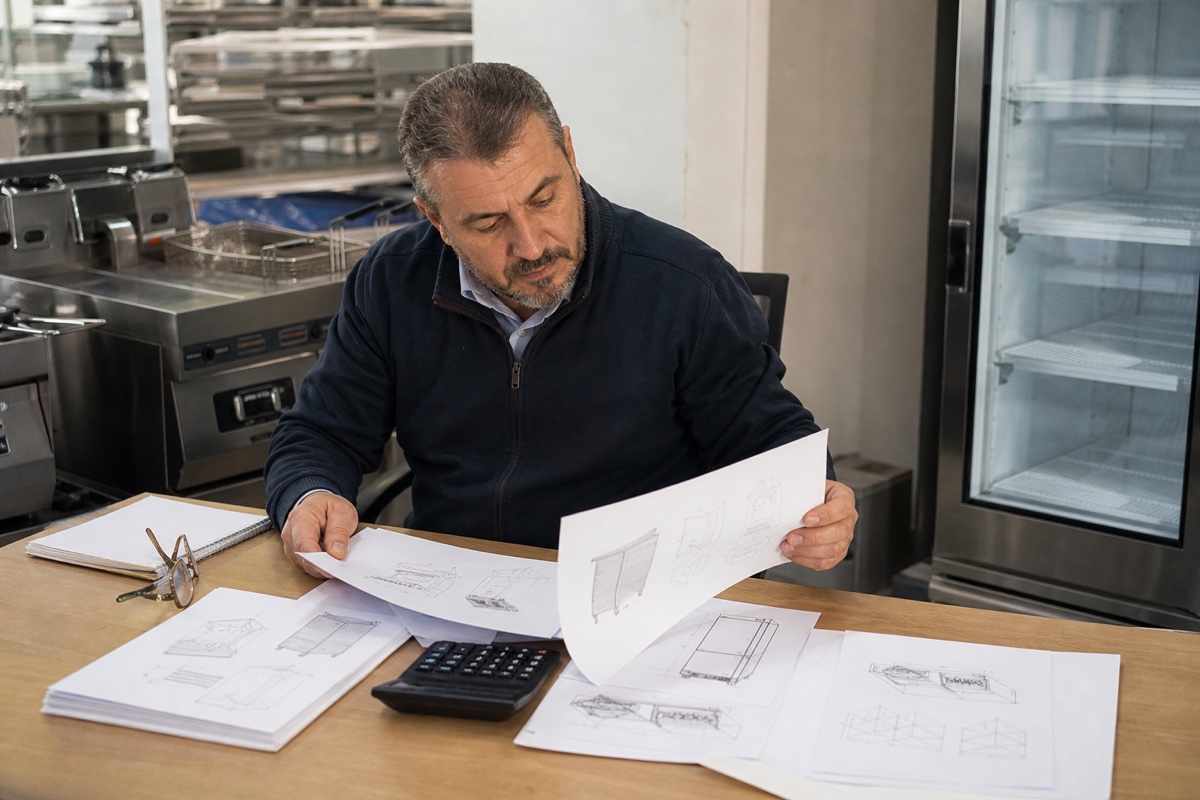 Turkish kitchen equipment dealer comparing China sourcing costs and model files. Compare landed channel margin, not factory price alone.