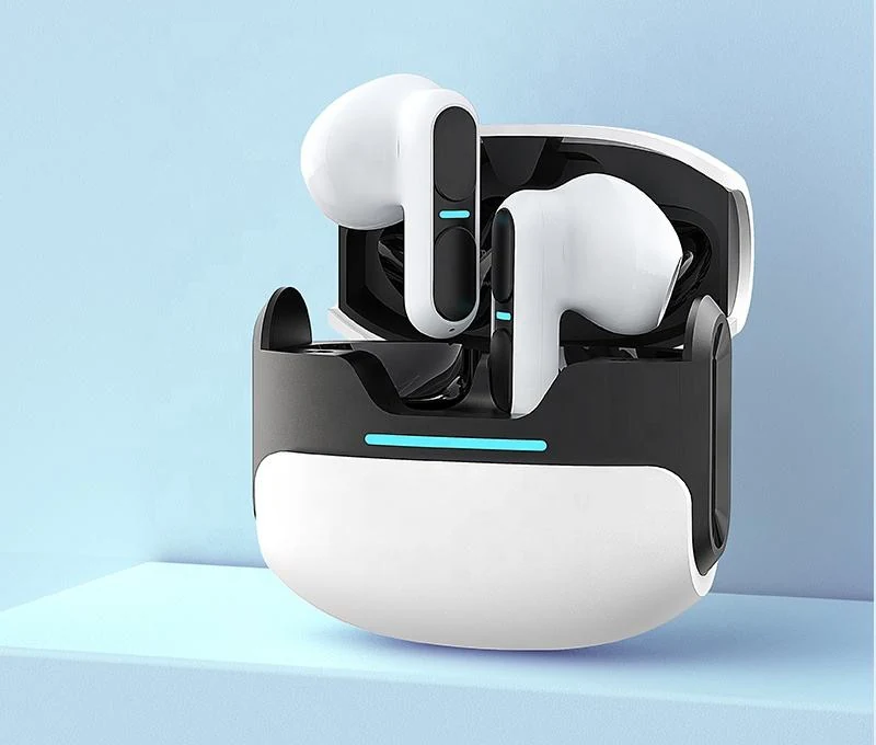Wireless earbuds with light-up case