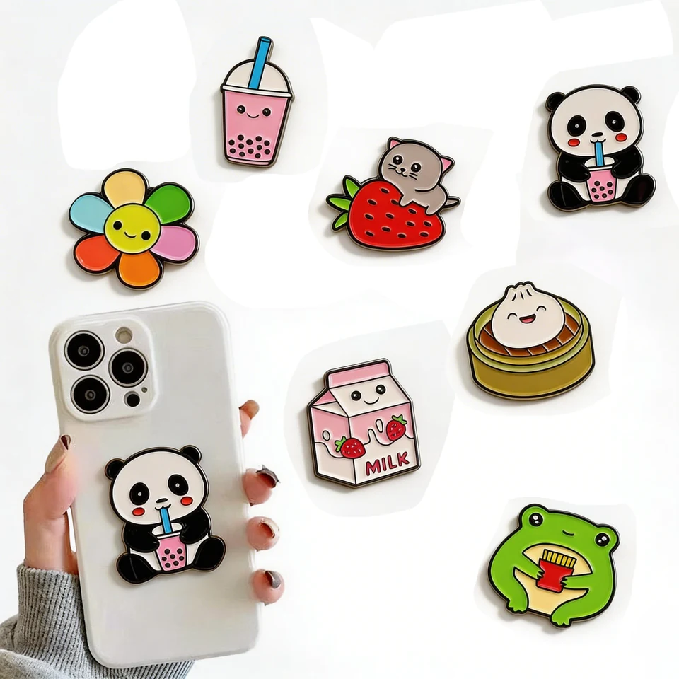 Custom metal phone decorations