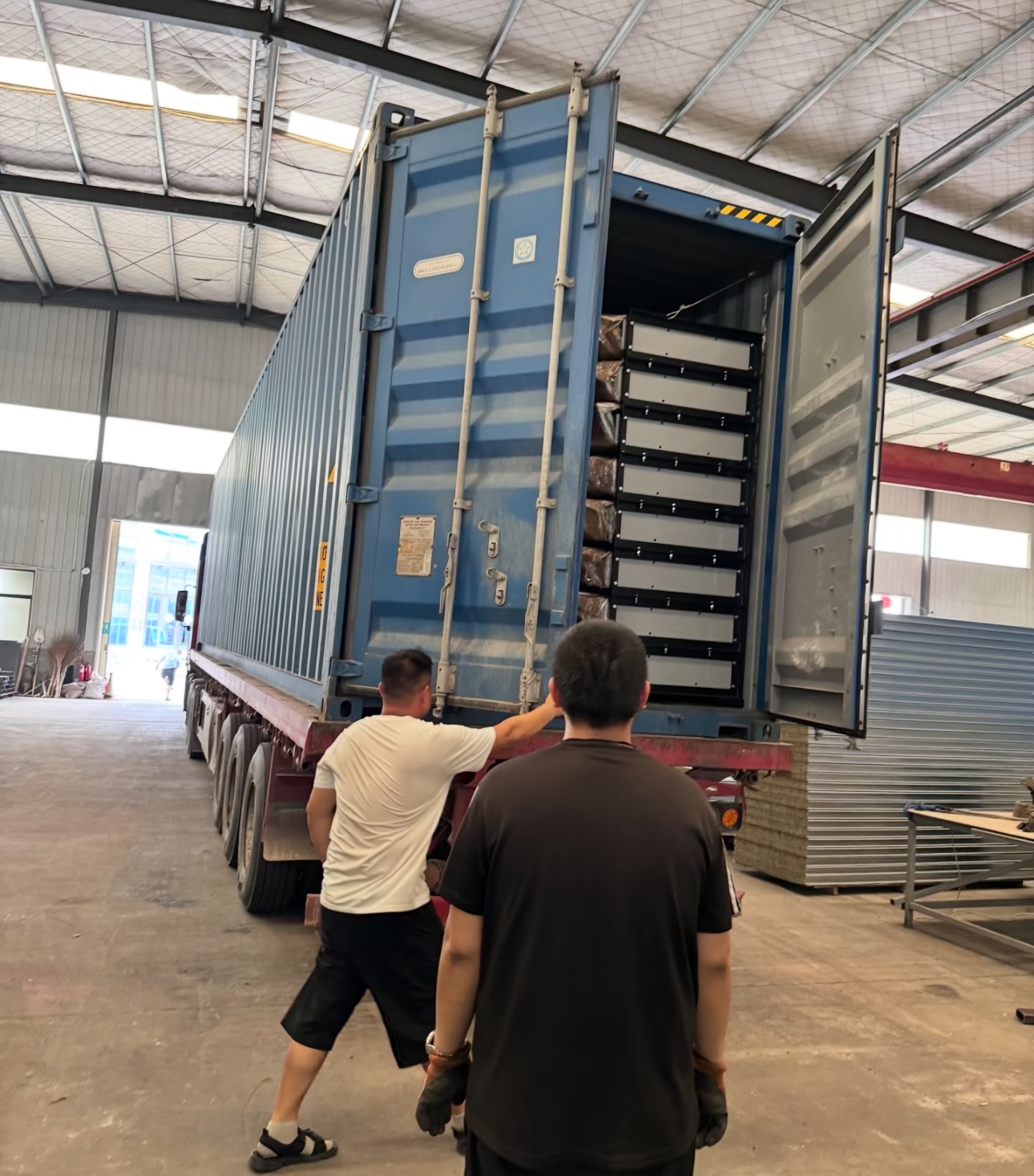 China: carregamento junto à fábrica