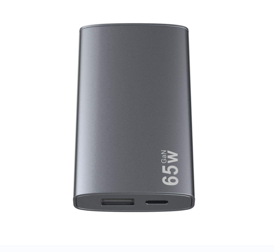 Carregador GaN de porta dupla de 65W